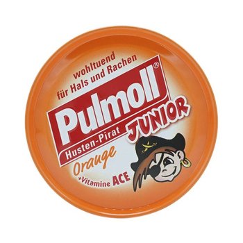 Kẹo Ngậm Ho Không Đường Cho Trẻ Em Pulmoll Junior Orange (Vị Cam) 50G