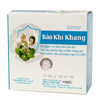 Viên Uống Giảm Ho, Khó Thở Bảo Khí Khang Hộp 2 Lọ