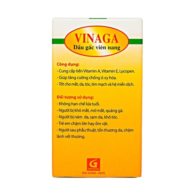 Viên Dầu Gấc Vinaga 100 Viên