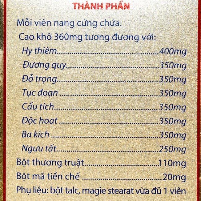 Viên Khớp Tâm Bình 60 Viên